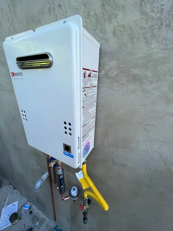 Tankless water heater installation for Hanarry Estates homes